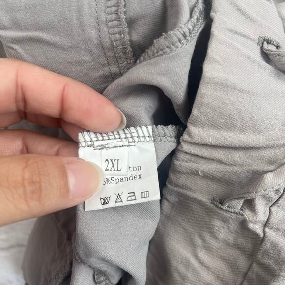 G4014 Women's Summer Shorts Solid Elastic Waist Size 2XL - Picture 5 of 7